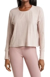 Beyond Yoga Featherweight Long Sleeve T-shirt In Chai