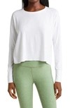 Beyond Yoga Featherweight Morning Light Pullover In Cloud White