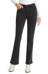 Wit & Wisdom 'ab'solution High Waist Itty Bitty Bootcut Jeans In Black