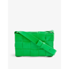 Bottega Veneta Small Cassette Intrecciato Leather Crossbody Bag In Parakeet-silver