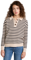 Demylee Renny Sweater In Buttermilk/navy