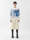 Chloé Graphic-print Crew-neck Sweatshirt In Blue