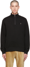 Polo Ralph Lauren Luxury Jersey Quarter-zip Pullover In Polo Black/c9686