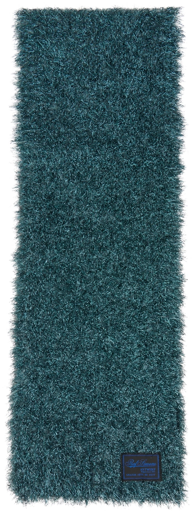 RAF SIMONS BLUE SPARKLE YARN SCARF 