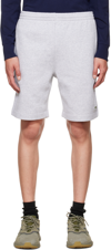 Lacoste Gray Patch Shorts In Cca Heather Grey