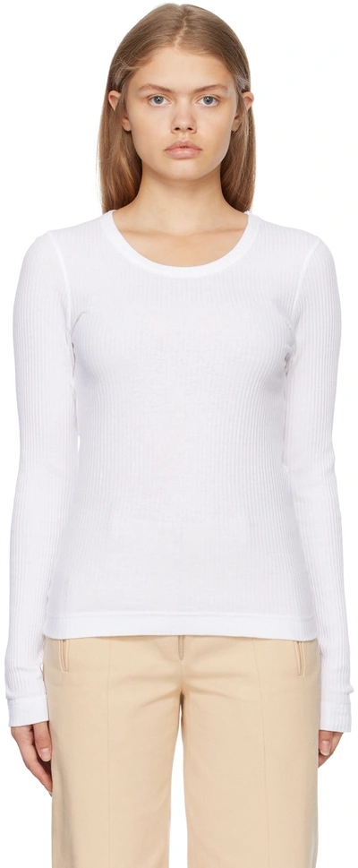 House Of Dagmar White Vita Long Sleeve T-shirt