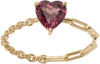 YVONNE LÉON GOLD SOLITAIRE HEART RING