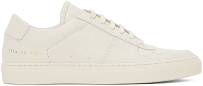 Common Projects Off-white Bball Low Bumpy Sneakers In 4102 Off White