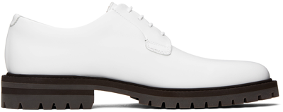 Common Projects Lace-up Leather Derby Shoes In Weiss