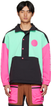 Li-ning Green Paneled Ski Jacket In Bermuda Jade