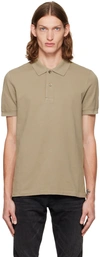 TOM FORD TAUPE TENNIS POLO