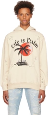 PALM ANGELS OFF-WHITE SUNSET PALM HOODIE
