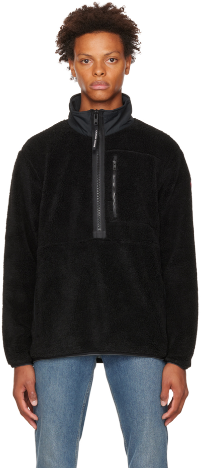 Canada Goose Renfrew Relaxed-fit Recycled Wool-blend Sweatshirt In Black