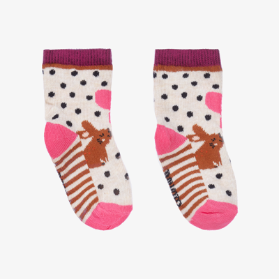 Catimini Baby Girls Beige Cotton Socks