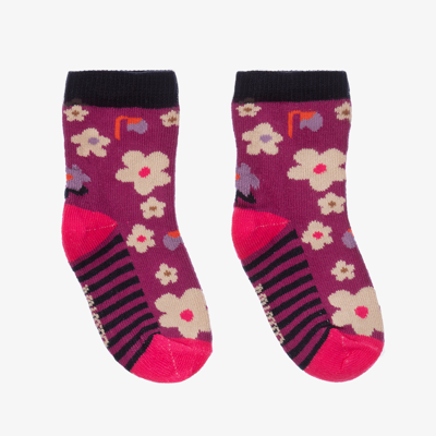 Catimini Babies' Girls Purple Cotton Socks