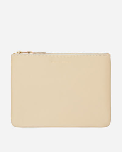 Comme Des Garçons Classic Leather Pouch Off In White