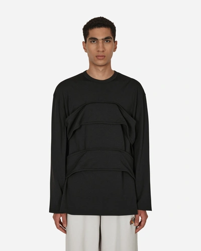 Comme Des Garçons Homme Deux Layered Longsleeve T-shirt In Black