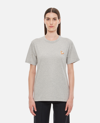 Maison Kitsuné Chillax Fox Patch Classic T-shirt In Grey