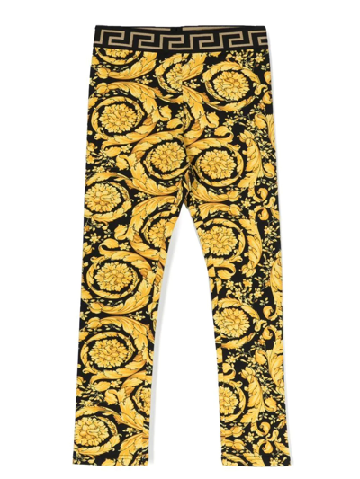 VERSACE BAROCCO KIDS-PRINT LEGGINGS