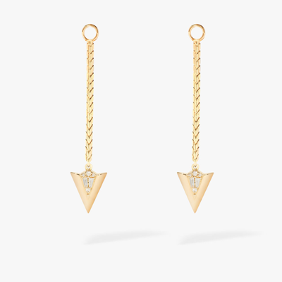 Annoushka Flight 18ct Yellow Gold Long Arrow Diamond Earring Drops