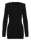 Wardrobe.nyc Padded-shoulder Button-up Cardigan In Black