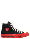 Comme Des Garçons Play Chuck 70 Cdg Hi Sneakers In Black