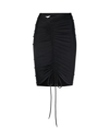 Balenciaga Short Skirt In Black Stretch Nylon With Curl In Nero