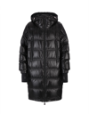 Moncler Rochelair Hooded Parka Puffer Coat In Nero