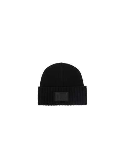 Dsquared2 Logo-patch Knit Beanie Hat In Black