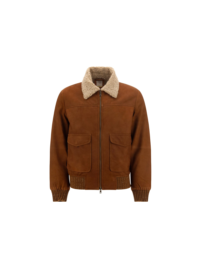 D'amico Rusty Jacket In Cammello