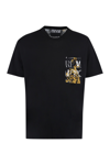 VERSACE JEANS COUTURE PRINTED COTTON T-SHIRT