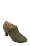 Journee Collection Women's Sanzi Side Zip Dress Shooties In Olive