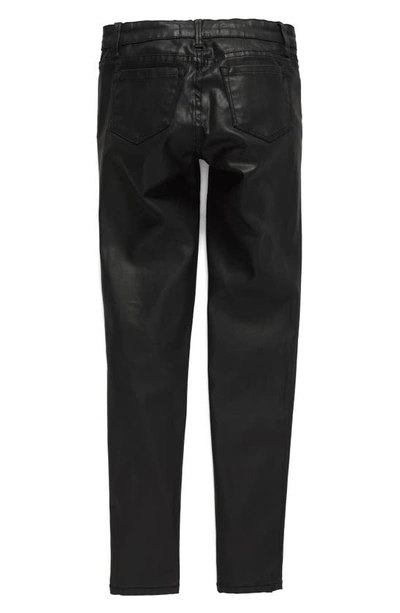 Tractr Kids' Coated Skinny Jeans In Black