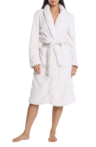 Papinelle Cozy Plush Robe In Ecru