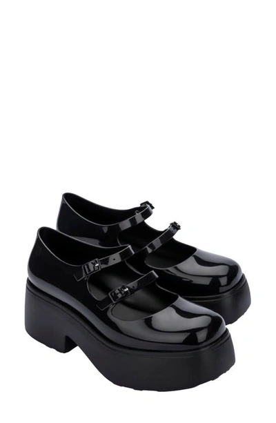 Melissa Farah Platform Mary Jane In Black