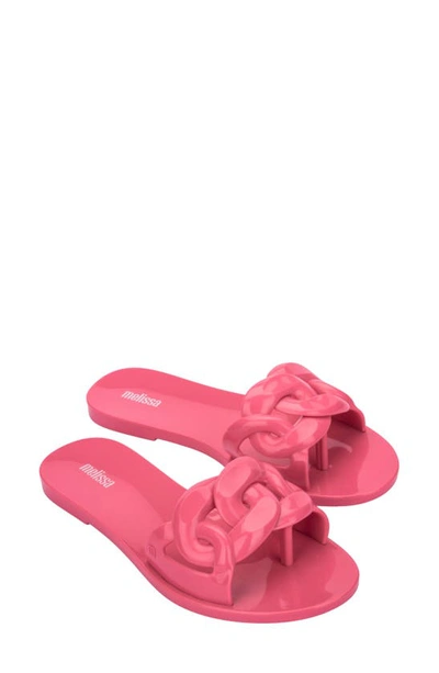 Melissa Women's Jelly Chain Slide Sandals In Pink