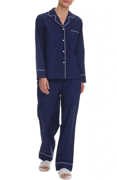 Papinelle Mia Organic Cotton Pajamas In Navy