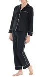 Papinelle Mia Organic Cotton Pajamas In Black