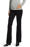 1822 Denim Better Butter Slim Bootcut Maternity Pants In Black