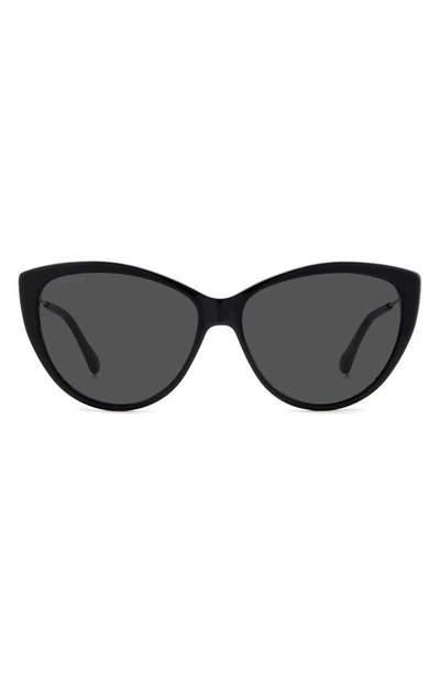 Jimmy Choo Val/s Ir 0807 Cat Eye Sunglasses In Grey
