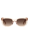 Kate Spade Tammy 53mm Rectangular Sunglasses In Beige/brown Gradient