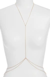 Set & Stones Zeppelin Body Chain In Gold