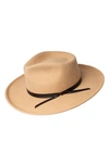 Bailey Colvin Wool Fedora In Honey