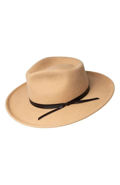 Bailey Colvin Wool Fedora In Honey