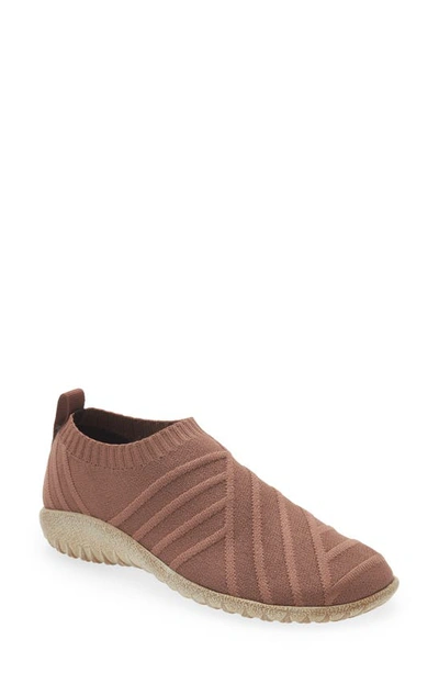 Naot Okaho Sneaker In Brown Mauve Knit