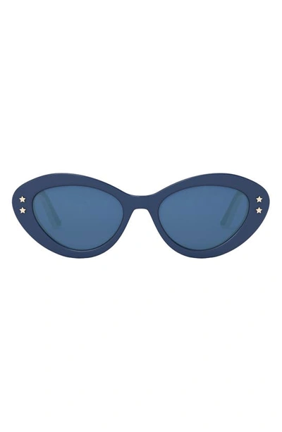 Dior Pacific 54.5mm Butterfly Sunglasses In Blue