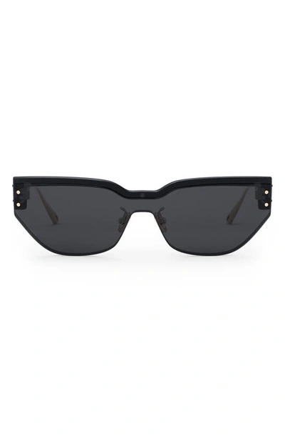 Dior The Club M3u 54mm Mask Sunglasses In Grey / Smoke