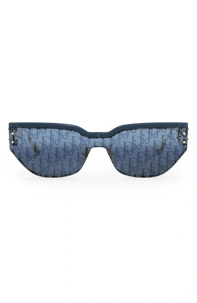 Dior Club M3u (30b8) Cd 40089 U 90x Cat Eye Sunglasses In Blue