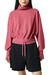 Sweaty Betty Melody Fleece Pullover Sweatshirt In Adventure Pink