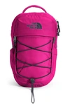 The North Face Borealis Water Repellent Mini Backpack In Fuschia Pink/ Asphalt Grey